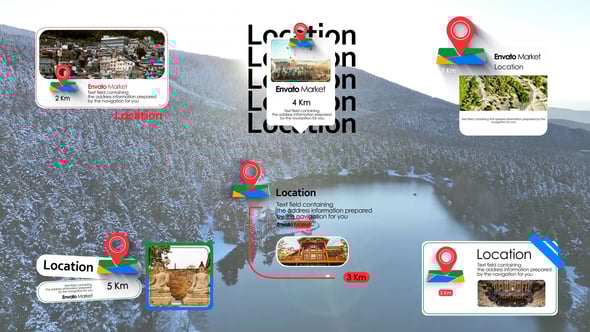 Videohive Modern Map Location Titles | Lower Thirds Pack