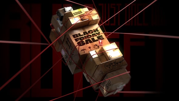 Videohive Cardboard Box Sale Promo