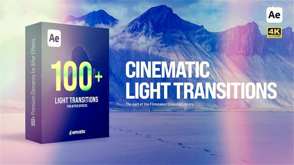 Videohive Cinematic Light Transitions 60879259