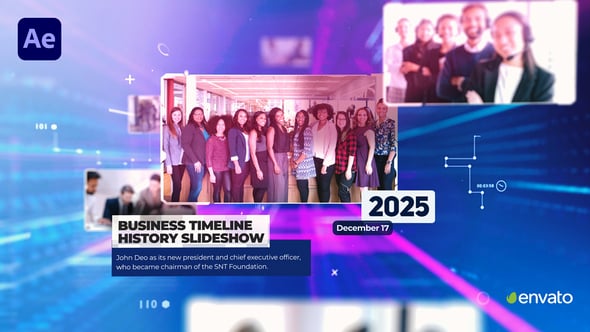 Videohive Corporate Timeline History Slideshow