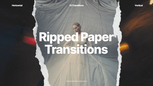 Videohive Ripped Paper Transitions 60173771