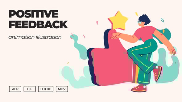 Videohive Positive Feedback – Animation Illustration
