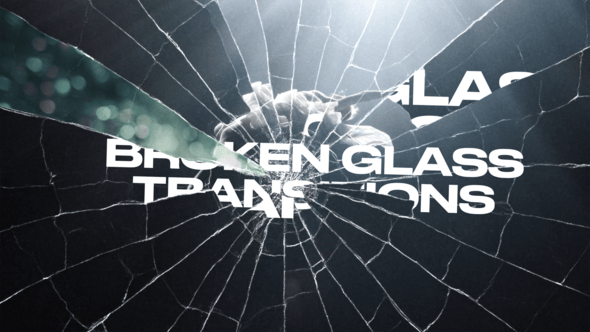 Videohive Broken Glass Transitions 60719646