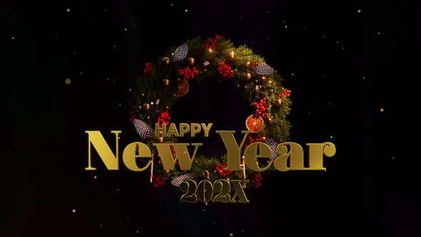 Videohive Christmas Wreath Countdown 60873440