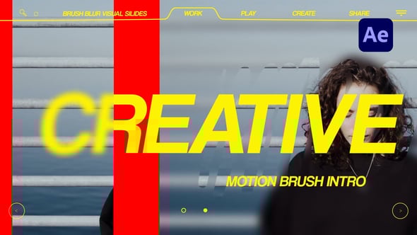 Videohive Brush Blur Visual Slides