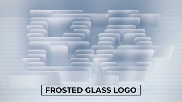Videohive Frosted Glass Logo Reveal