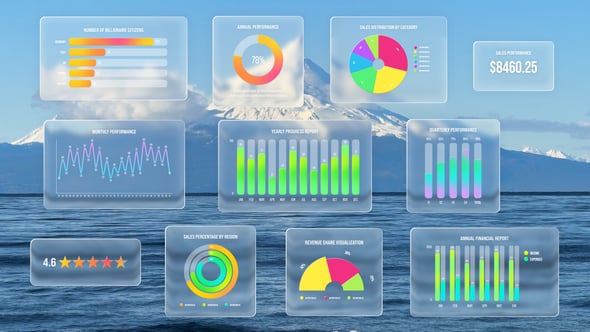 Videohive Glass Motion Charts