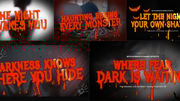 Videohive Horror Title Animation