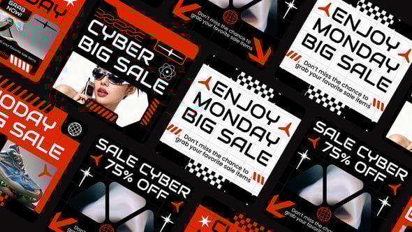 Videohive Cyber Monday Social Media After Effect
