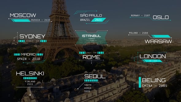 Videohive Futuristic Text Lower Thirds