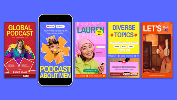 Videohive Podcast Instagram Reels 60198429