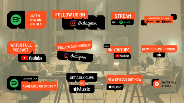 Videohive Podcast Lower Thirds 60629551