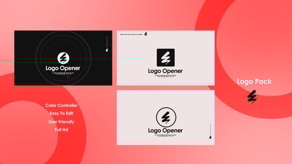 Videohive Minimal Logo Opener Pack – Fast Logo Reveals