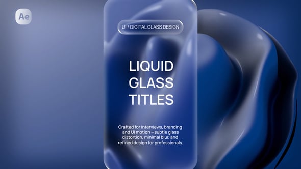 Videohive Liquid Glass Titles 60611771