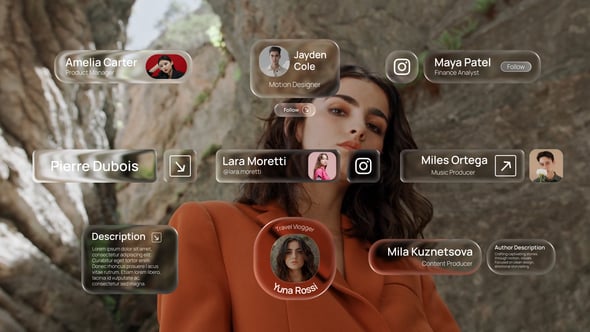 Videohive Liquid Glass Lower Thirds 60426658