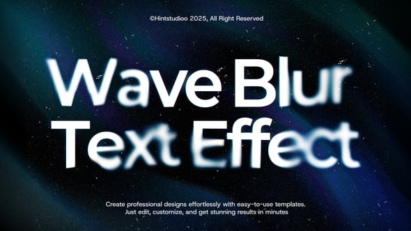 Videohive Wave Blur Text Animation