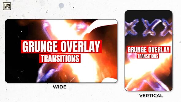 Videohive Grunge Overlay Transitions