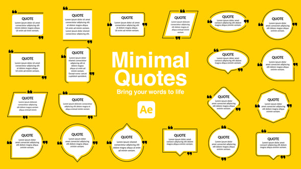Videohive Minimal Quotes Pack