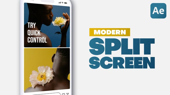 Videohive Vertical Modern Split Screen