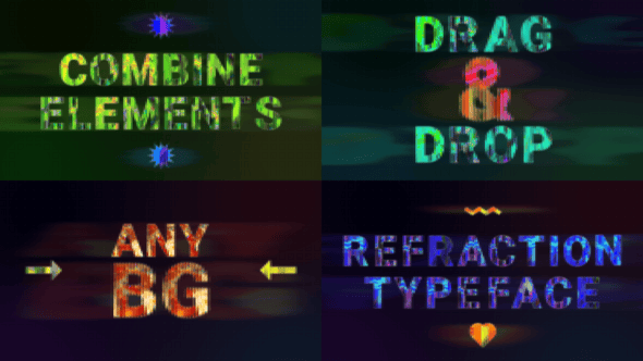 Videohive Refracted Typeface