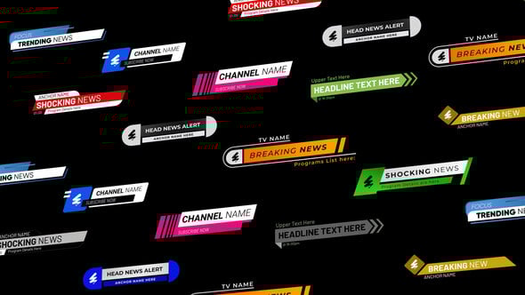 Videohive News Live Lower Thirds