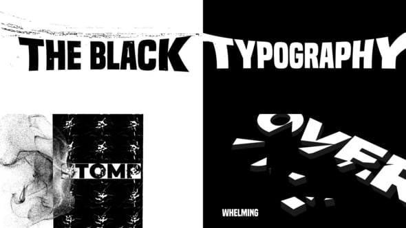 Videohive Quake The Black Typography for After Effects