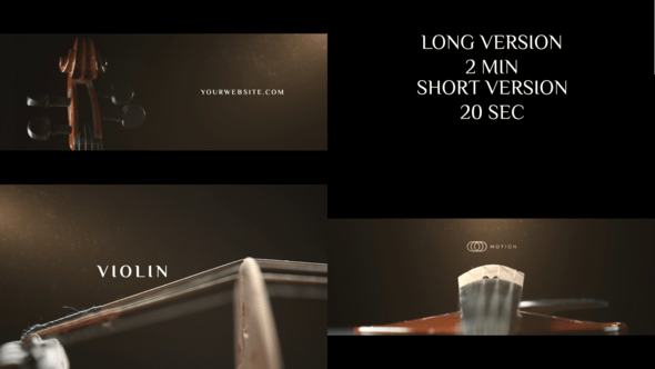 Videohive Violin Project for After Effects
