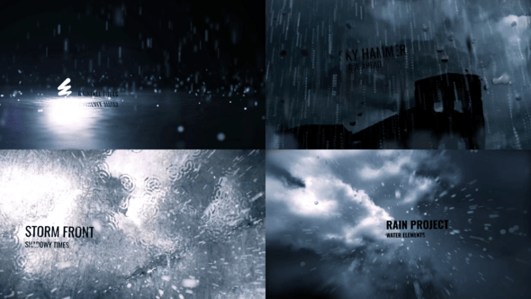 Videohive Heavy Rain Pack Title for After Effects