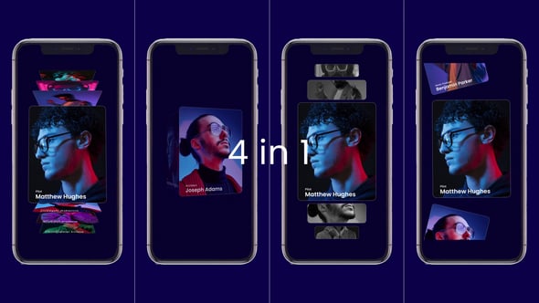 Videohive Vertical Carousel Slides Animation Pack 60173782