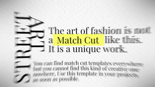 Videohive Match Cut 60469081