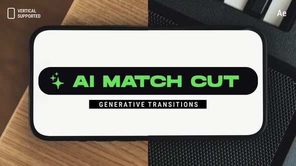 Videohive AI Generative Phone Match Cut Transitions | Vertical | After Effects