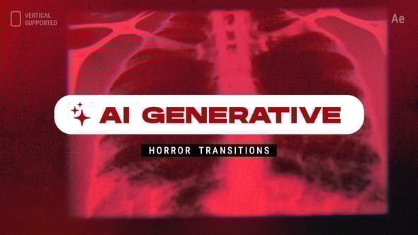 Videohive AI Generative Horror Transitions | Vertical | After Effects