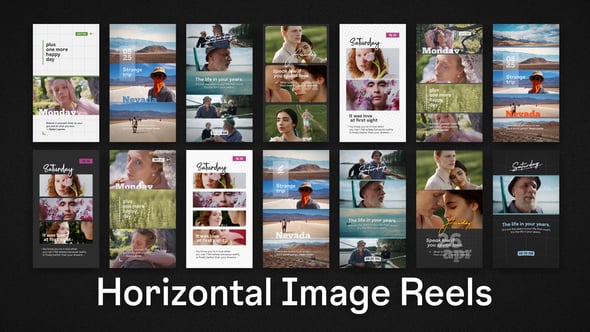 Videohive Horizontal Image Reels