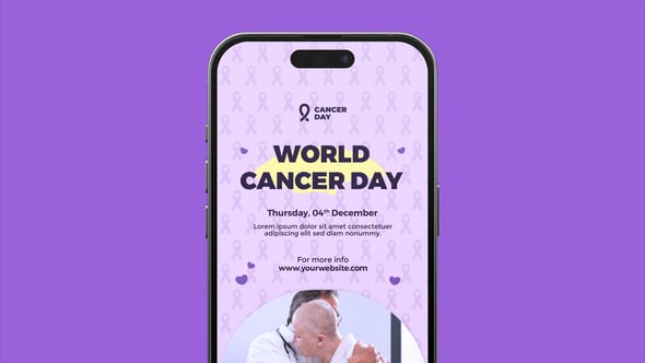 Videohive Cancer Day Vertical Promo