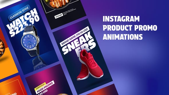 Videohive Instagram Product Promo Animations | Vertical Resolutions