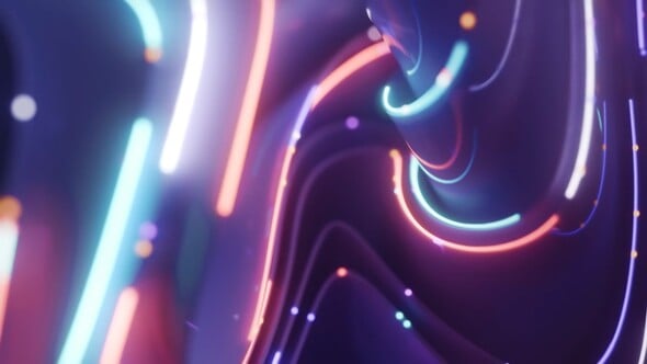 Videohive Neon Waves Logo