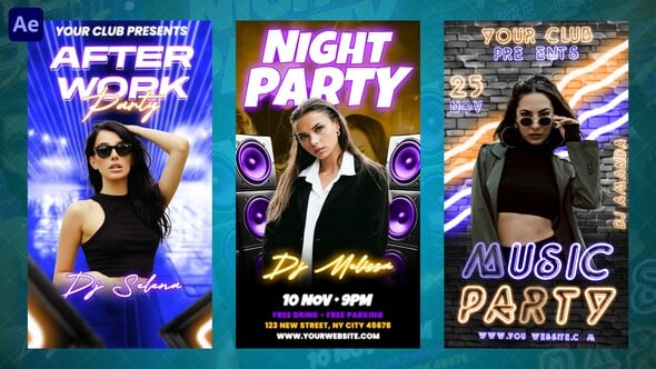 Videohive Party Night Instagram Reels