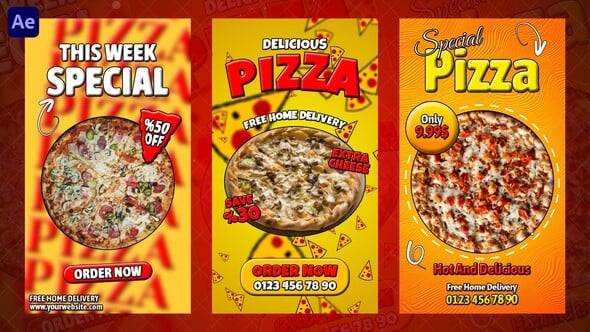 Videohive Pizza Instagram Reels
