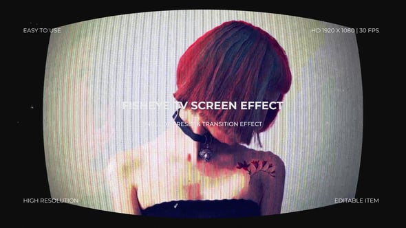 Videohive Fisheye TV Screen Effect Peset & Transition