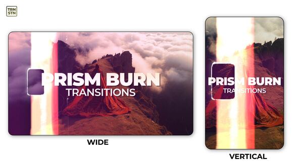 Videohive Prizm Burn Transitions