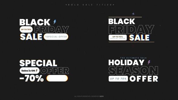 Videohive Bold Sale Titles