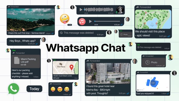Videohive WhatsApp Messages 60160193