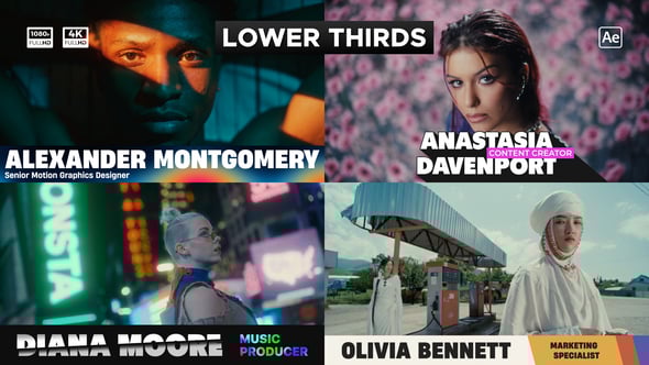 Videohive Bold Lower Thirds 60498555