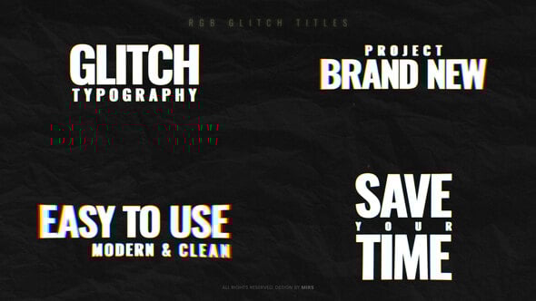 Videohive RGB Glitch Titles 59845663