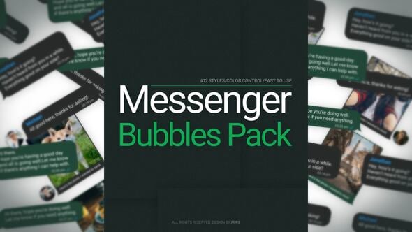 Videohive Messenger Bubbles Pack