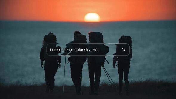 Videohive Liquid Glass Search Bar Titles | AE