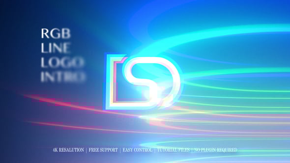 Videohive RGB Line Logo Intro