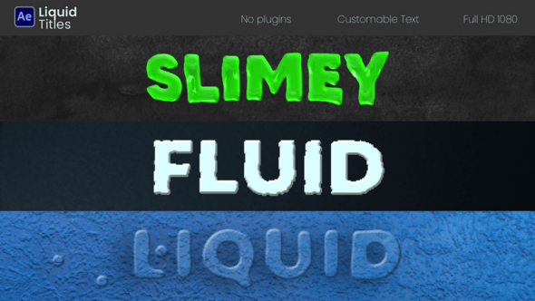 Videohive Liquid Titels