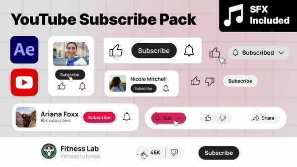 Videohive YouTube Subscribe 60655738