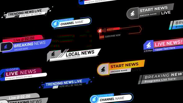 Videohive Live News Lower Thirds | Part 2